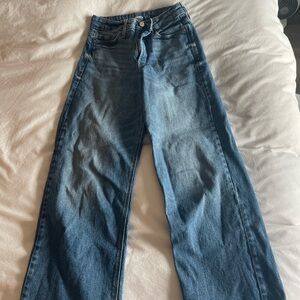 Old Navy Medium Blue Wide-Leg Jeans